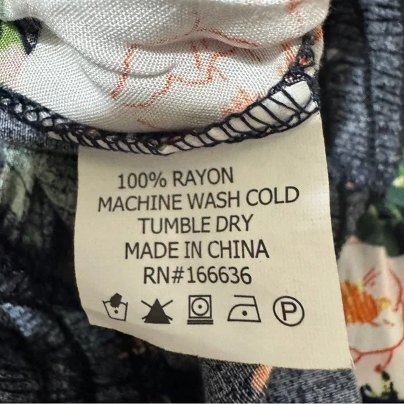 Kindred Anthropologie Womens Jumpsuit Size S Black Floral Wide Leg Casual Travel - Picture 13 of 13